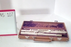 MUS107 flute in brown case