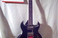 MUS111 electric guitar silvertone SKR1/BK